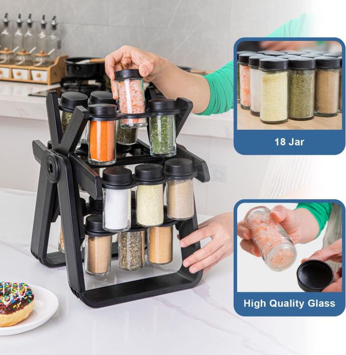 kitchen spice's rotating rack